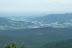 widok z Seraka na Jesenik